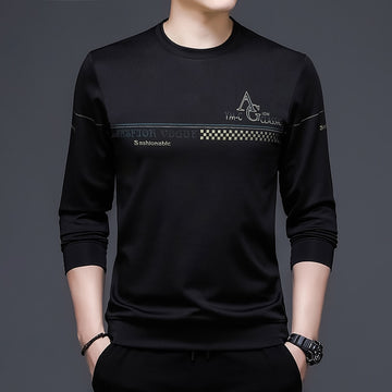Autumn New Korean Men Clothes Long Sleeve Sweatshirt Men Casual Fashion Brand Pullover Solid Color Tops for Men M-3XL